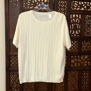 Alfred dunner short sleeve sweater
